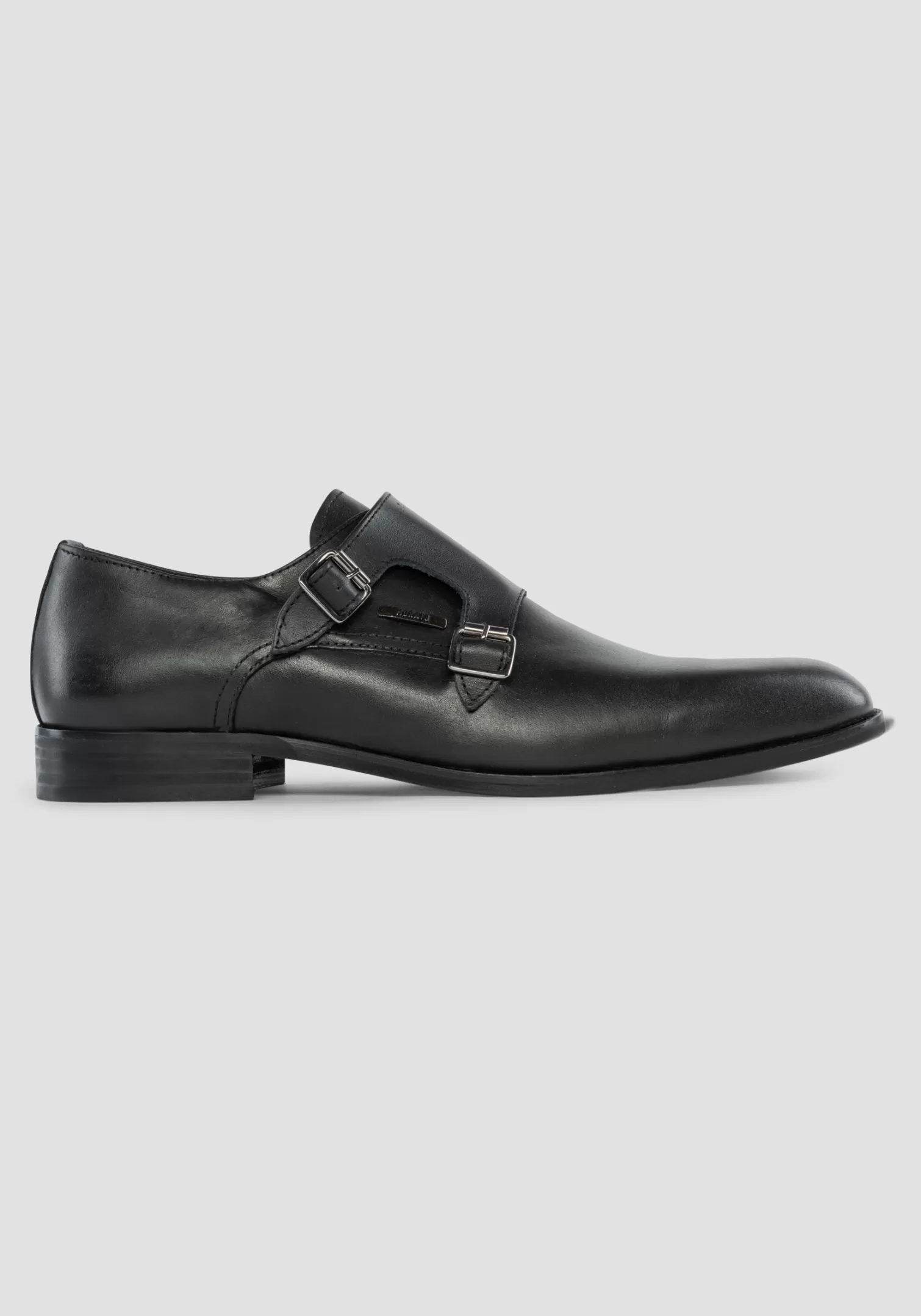 Scarpe Formali>Antony Morato Monk Strap "Jason" In Pelle Con Doppia Fibbia Nero