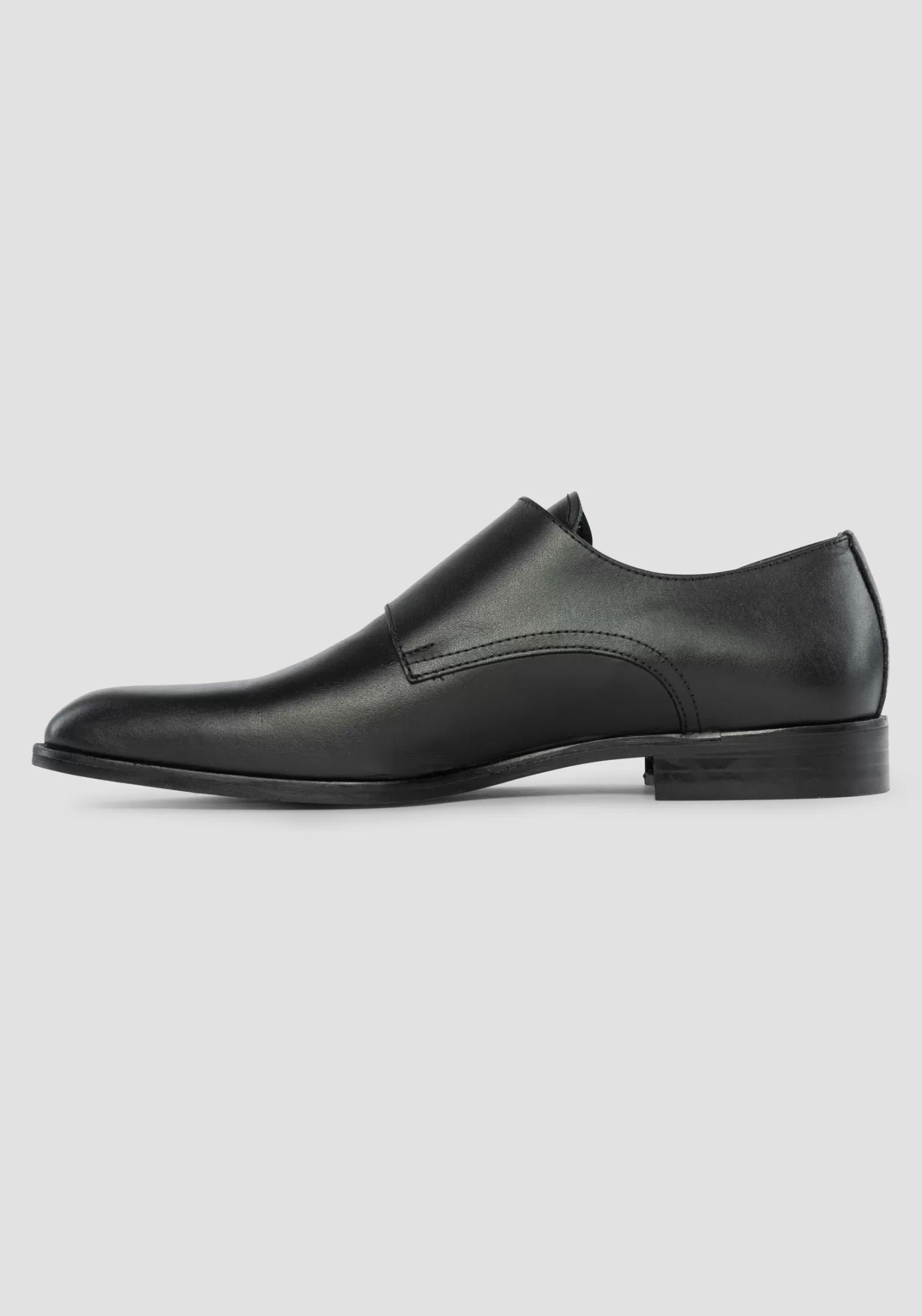 Scarpe Formali>Antony Morato Monk Strap "Jason" In Pelle Con Doppia Fibbia Nero