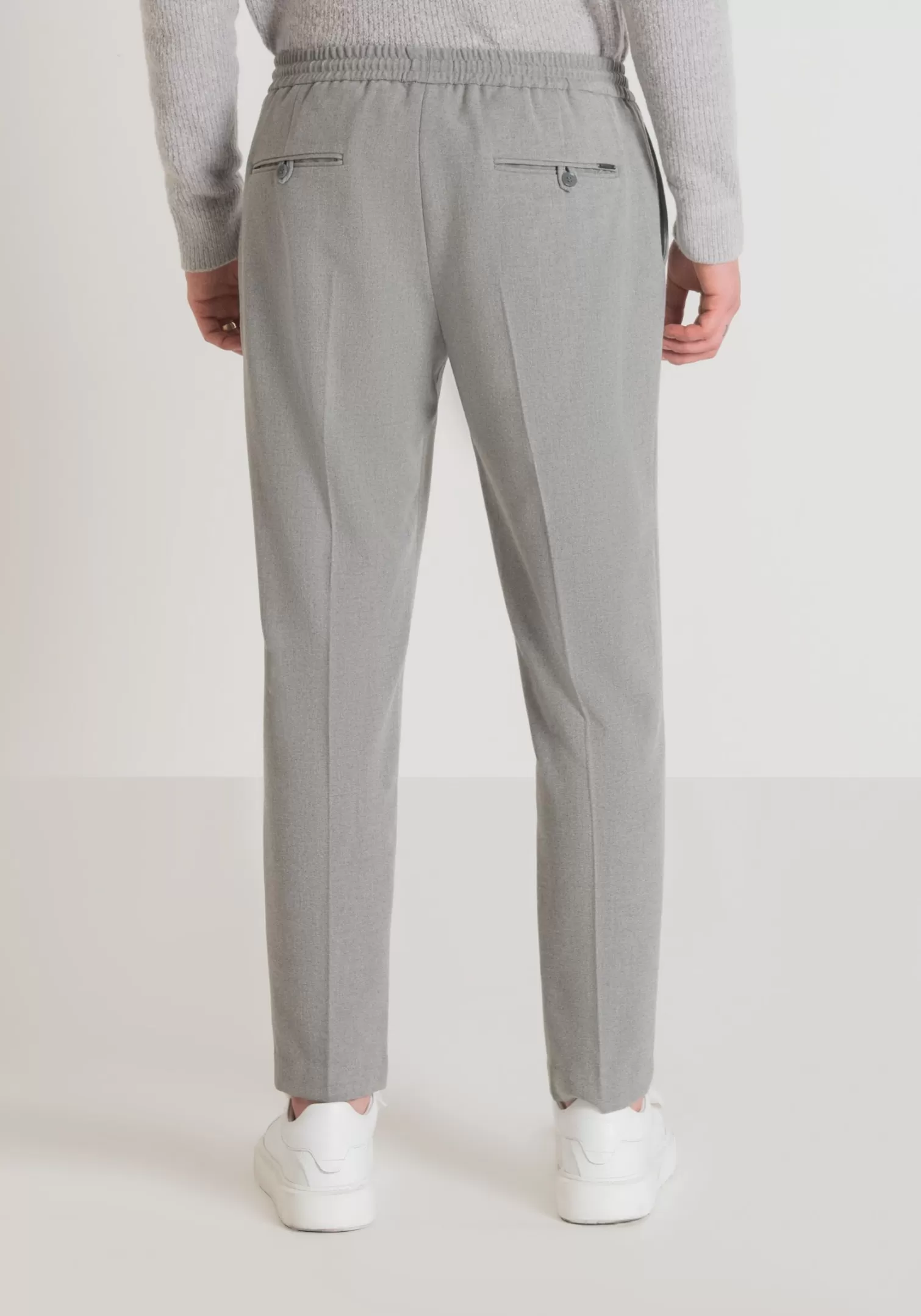 Pantaloni>Antony Morato Pantaloni Regular Fit "Neil" Con Elastico E Coulisse Grigio Melange Medio