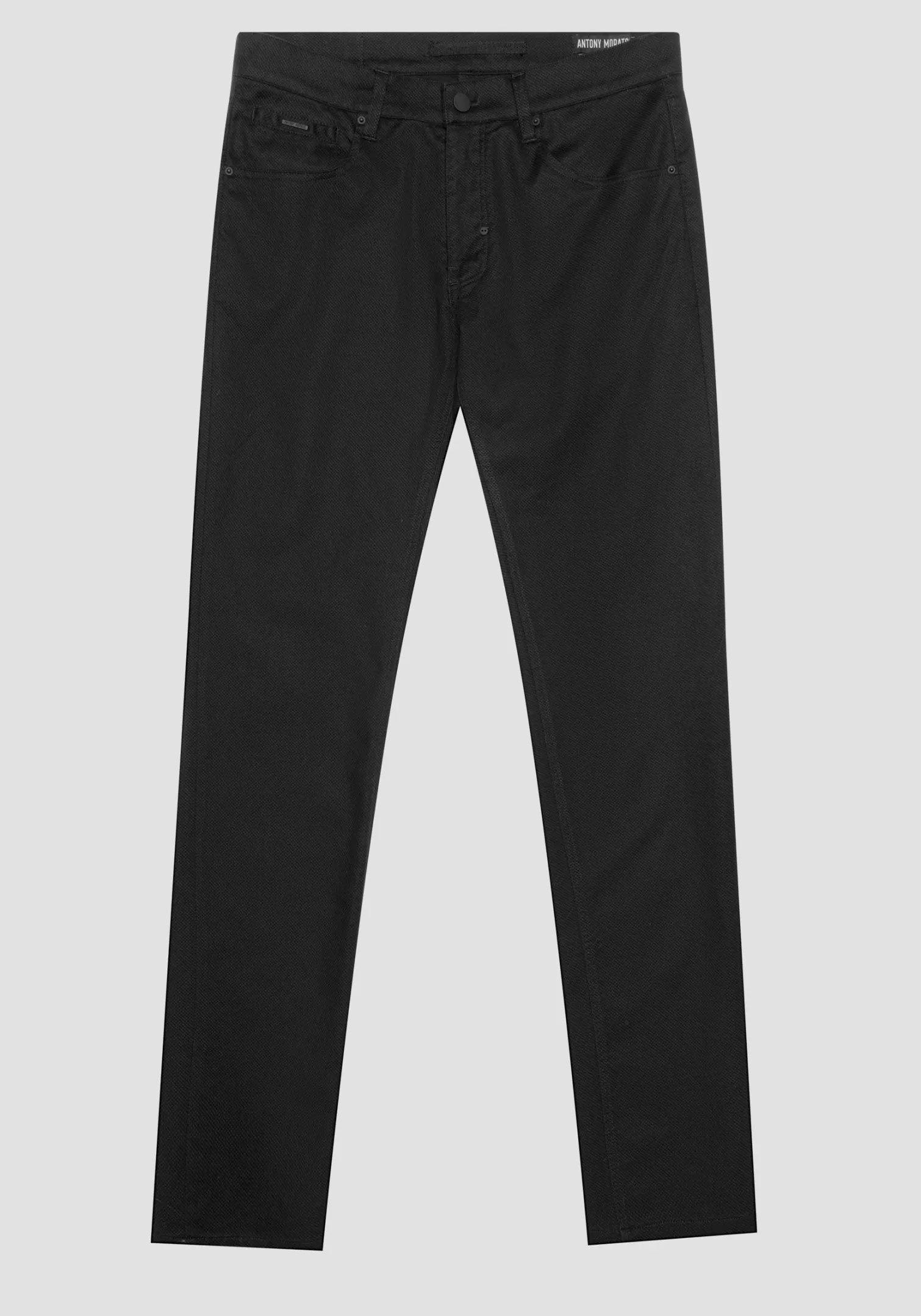 Pantaloni>Antony Morato Pantaloni Skinny Fit "Barret" In Cotone Armaturato Stretch Nero