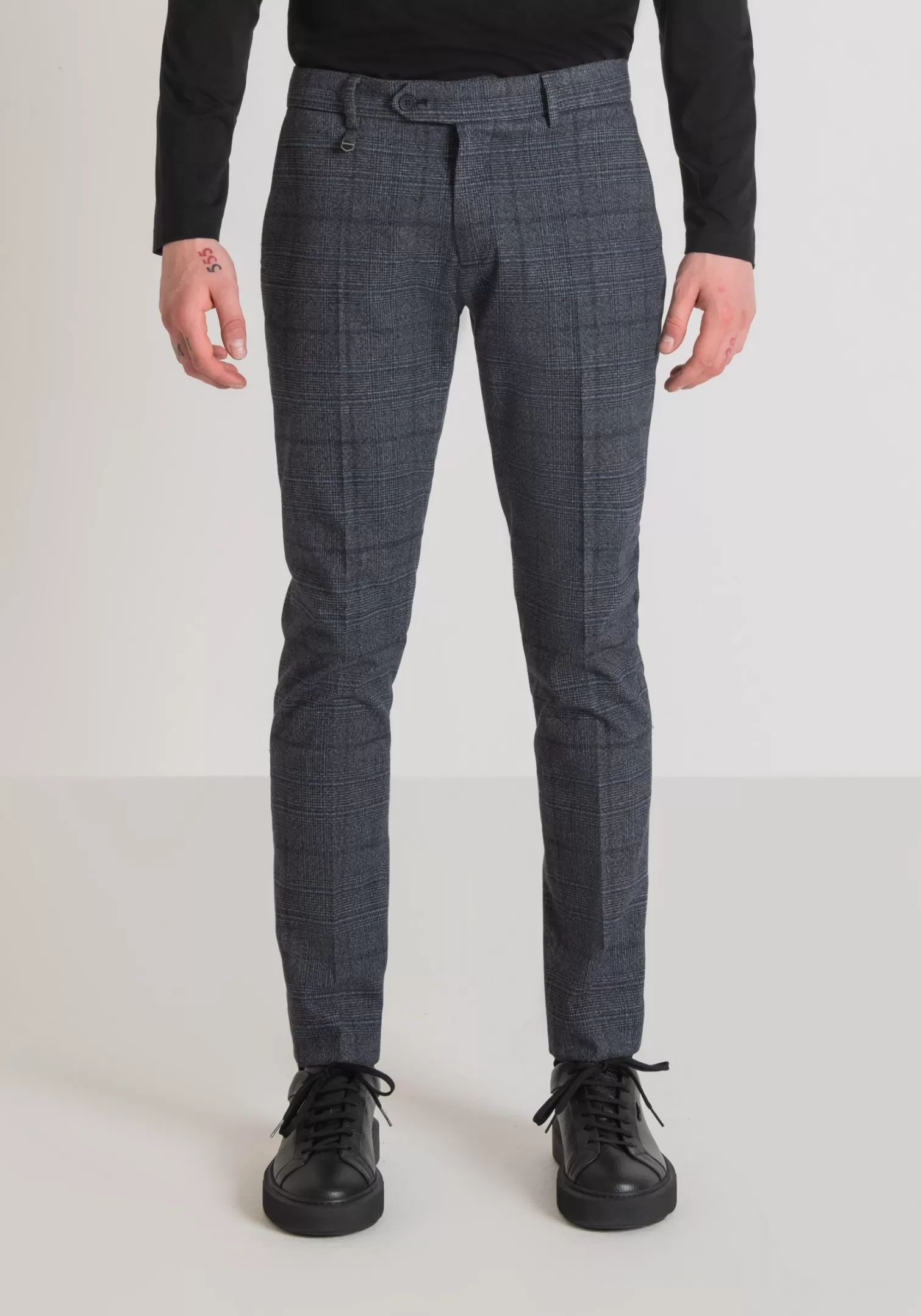 Pantaloni>Antony Morato Pantaloni Skinny Fit "Bryan" In Cotone Armaturato Elastico Ink Blu