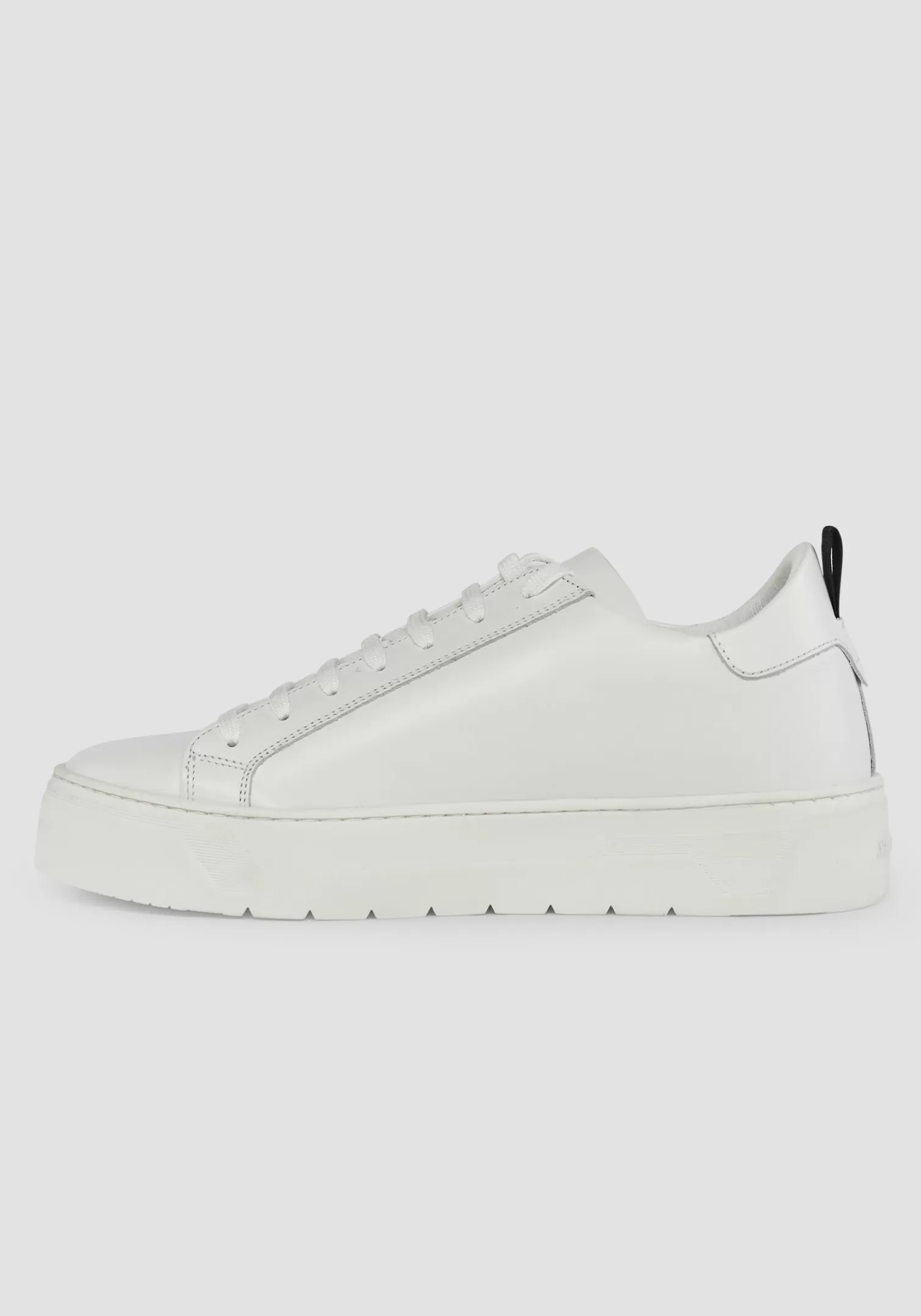 Sneakers>Antony Morato Sneaker Bassa "Flare" In 100% Pelle Con Logo Laterale Bianco