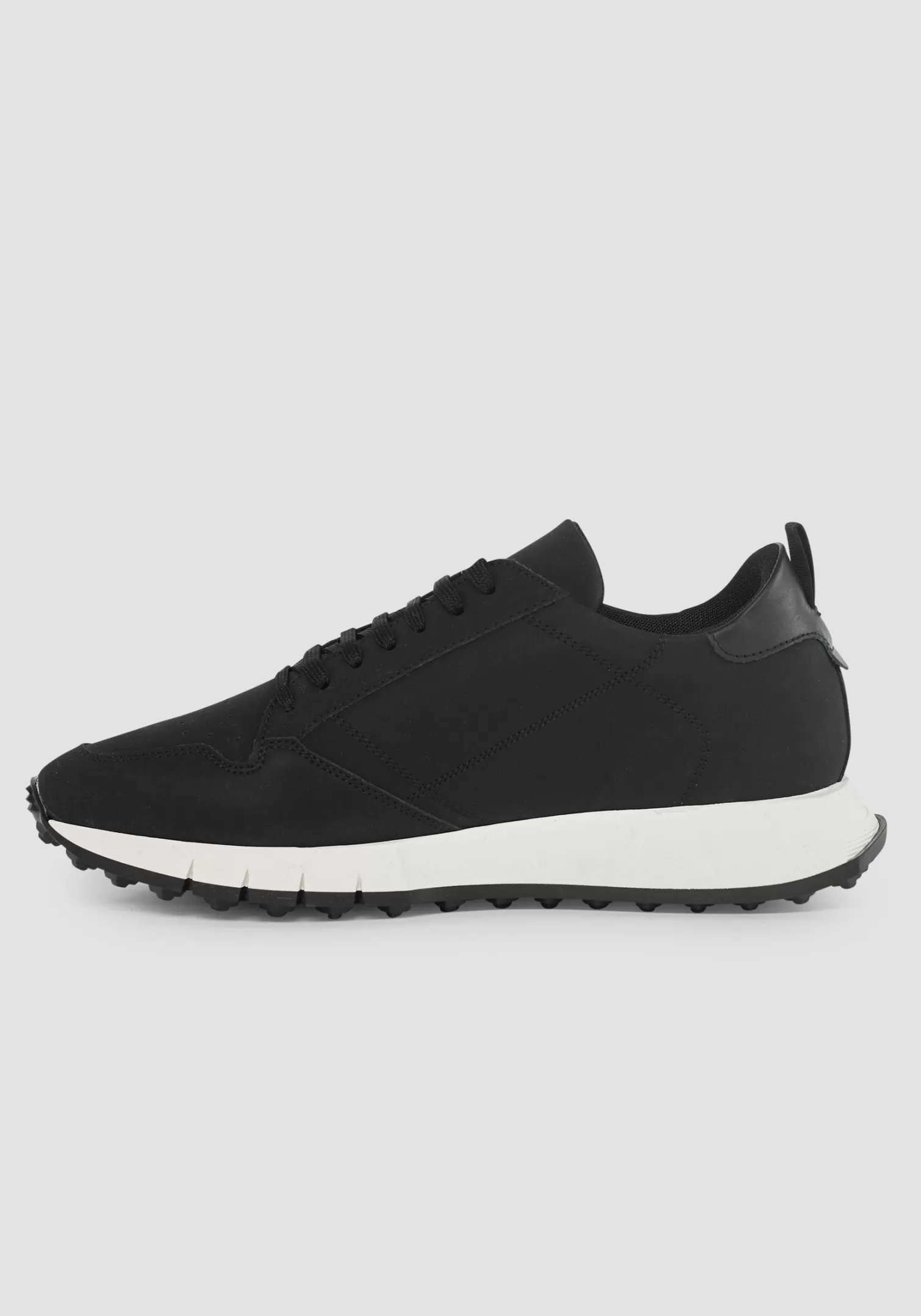 Sneakers>Antony Morato Sneaker Bassa "Run Wheaton" In Nabuk Riciclato Nero