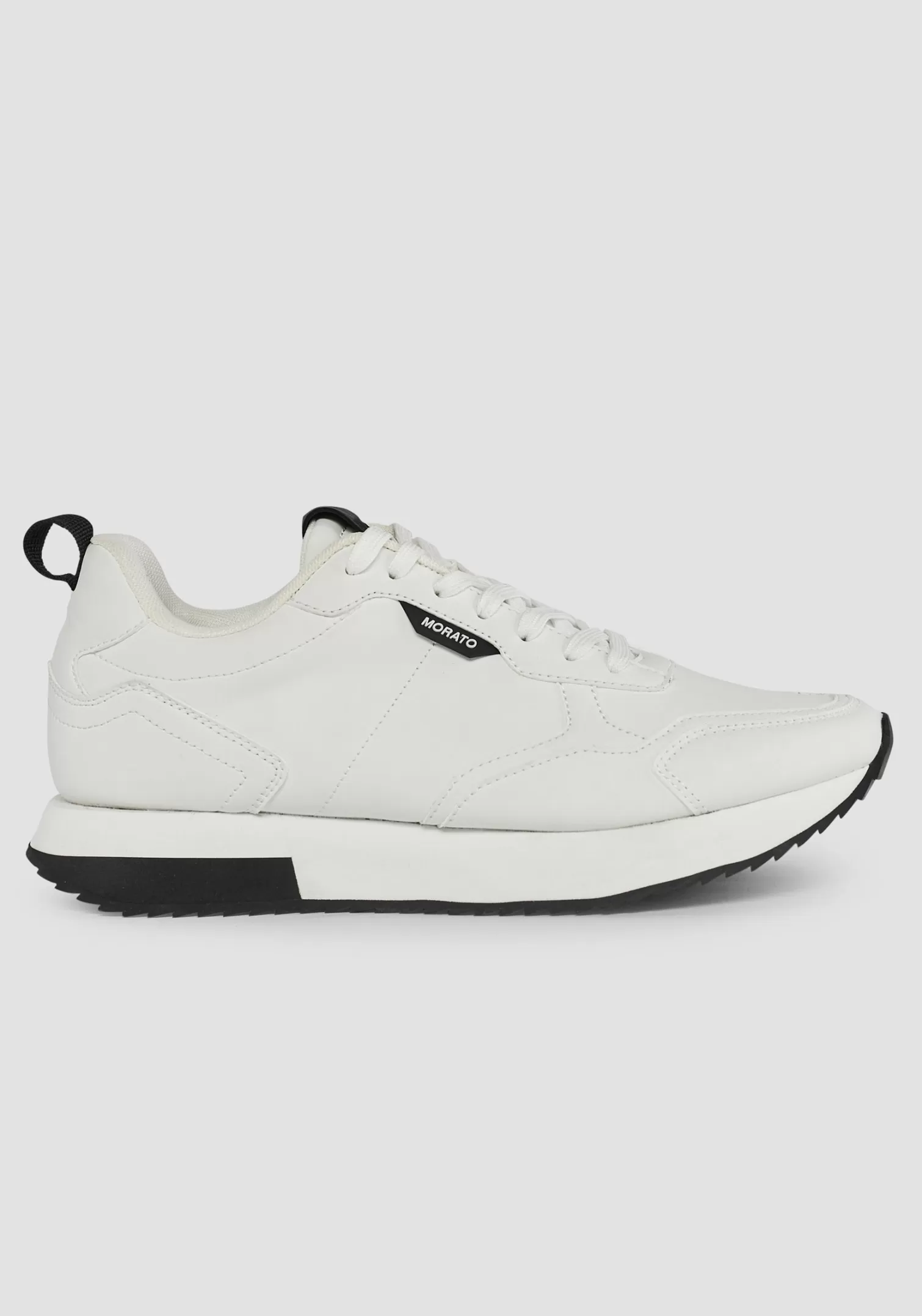 Sneakers>Antony Morato Sneaker Bassa "Running Tonic" In Similpelle Bianco