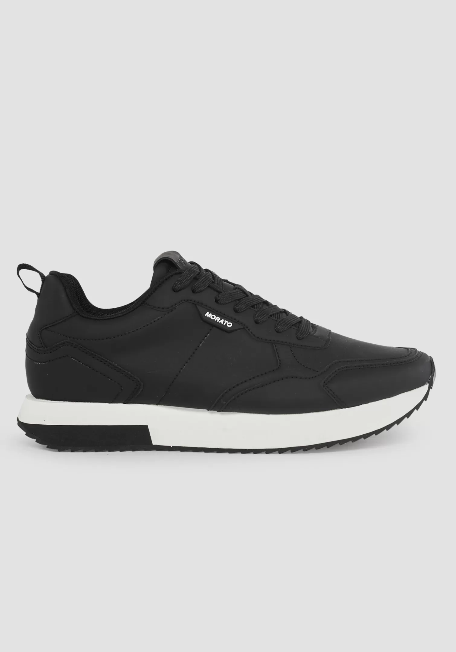 Sneakers>Antony Morato Sneaker Bassa "Running Tonic" In Similpelle Nero