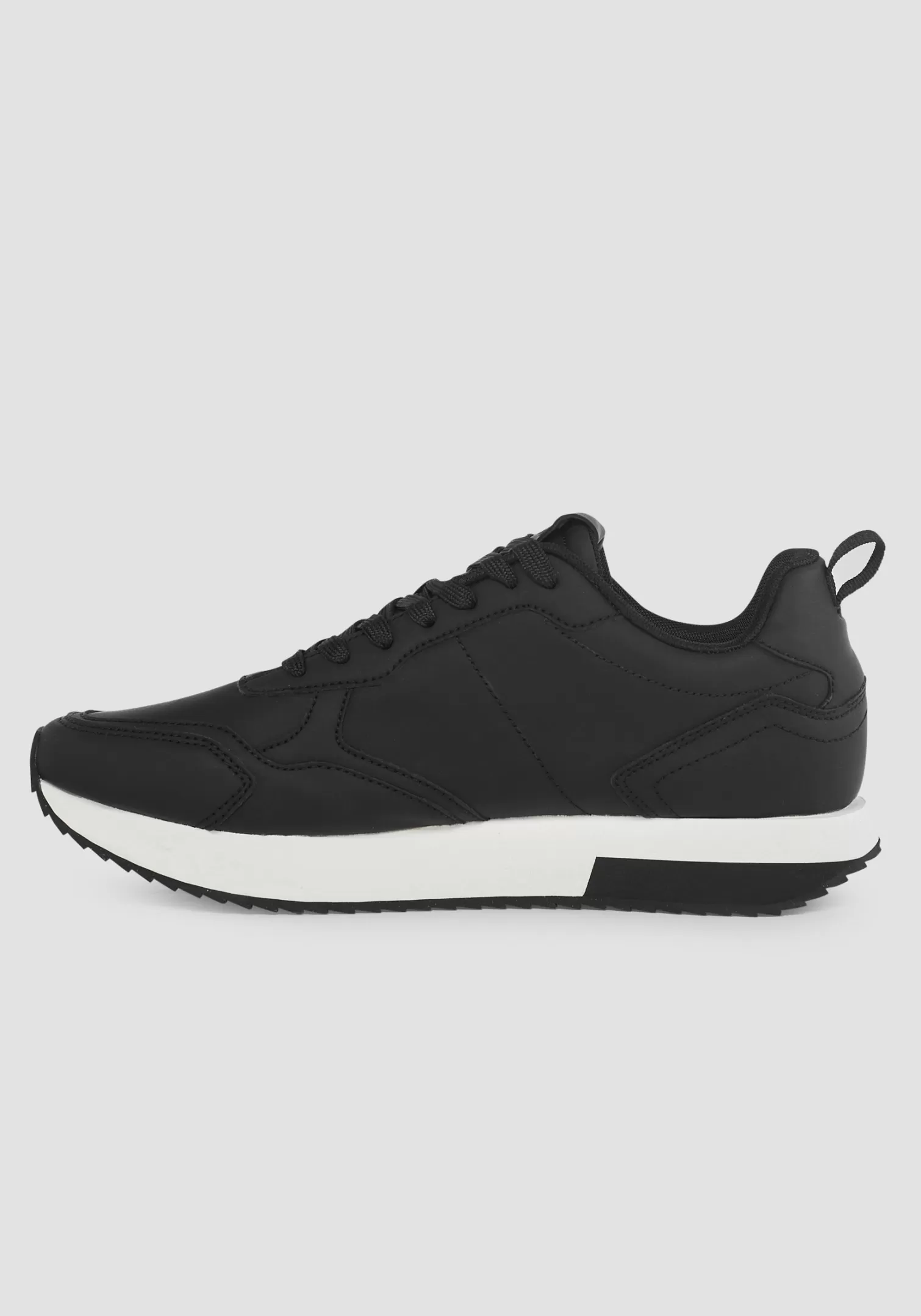 Sneakers>Antony Morato Sneaker Bassa "Running Tonic" In Similpelle Nero